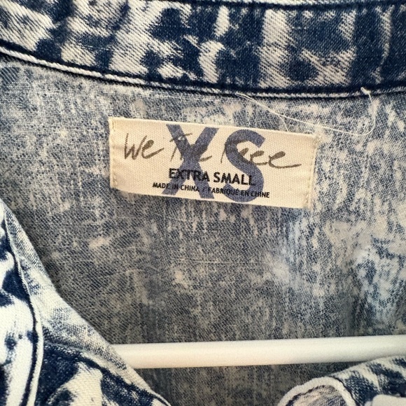 Free People We The Free Hannah Denim Mini Dress - Picture 4 of 6